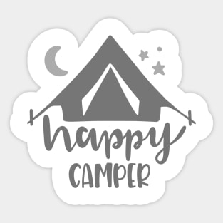 Happy Camping Outdoors Shirt, Hiking Shirt, Adventure Shirt Sticker